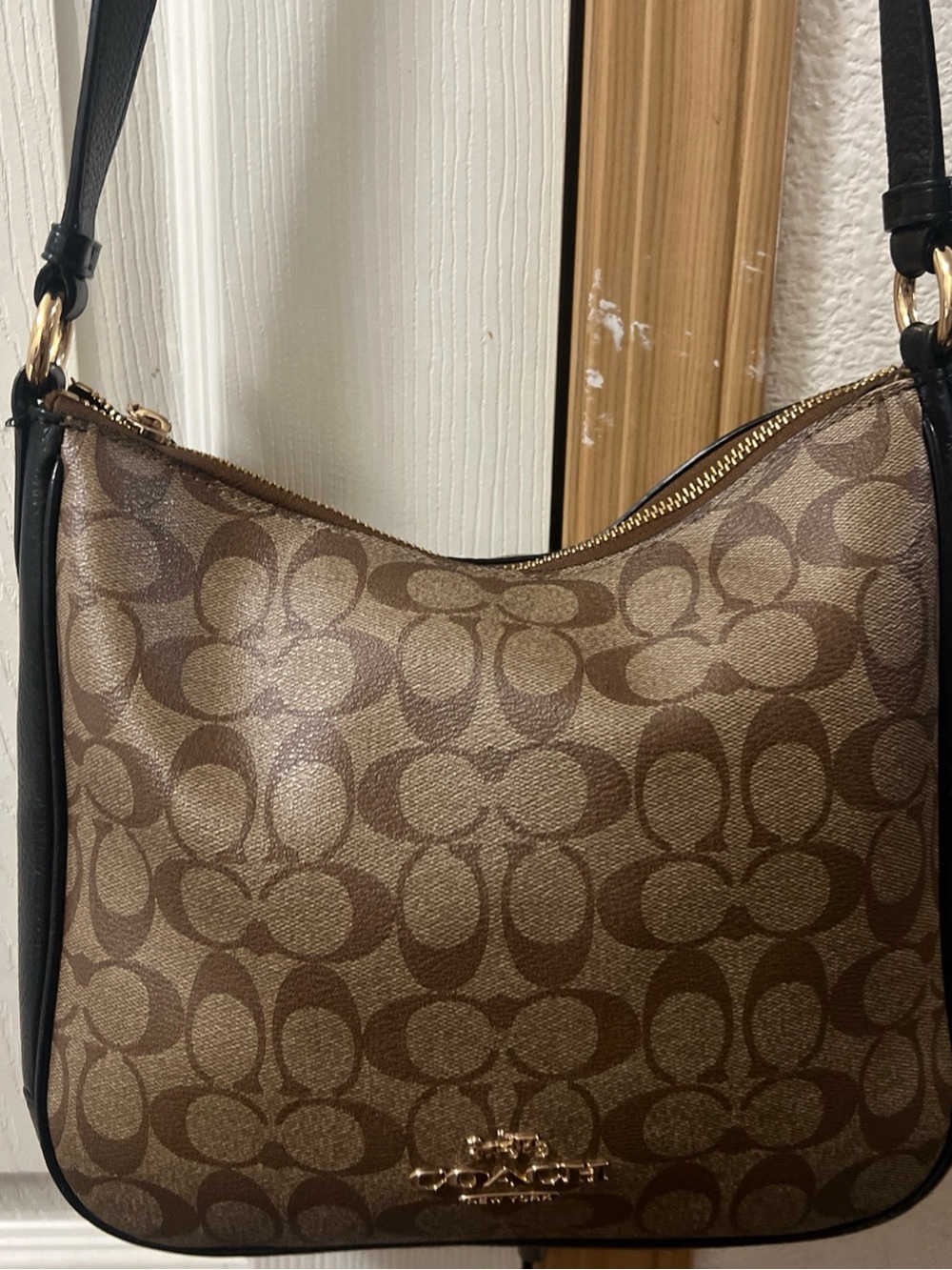 Coach Ellie File Bag In Signature Leather Crossbody Bag